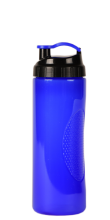 Auslaufgeschützte faltbare Silikonflasche (blau, Silikon
